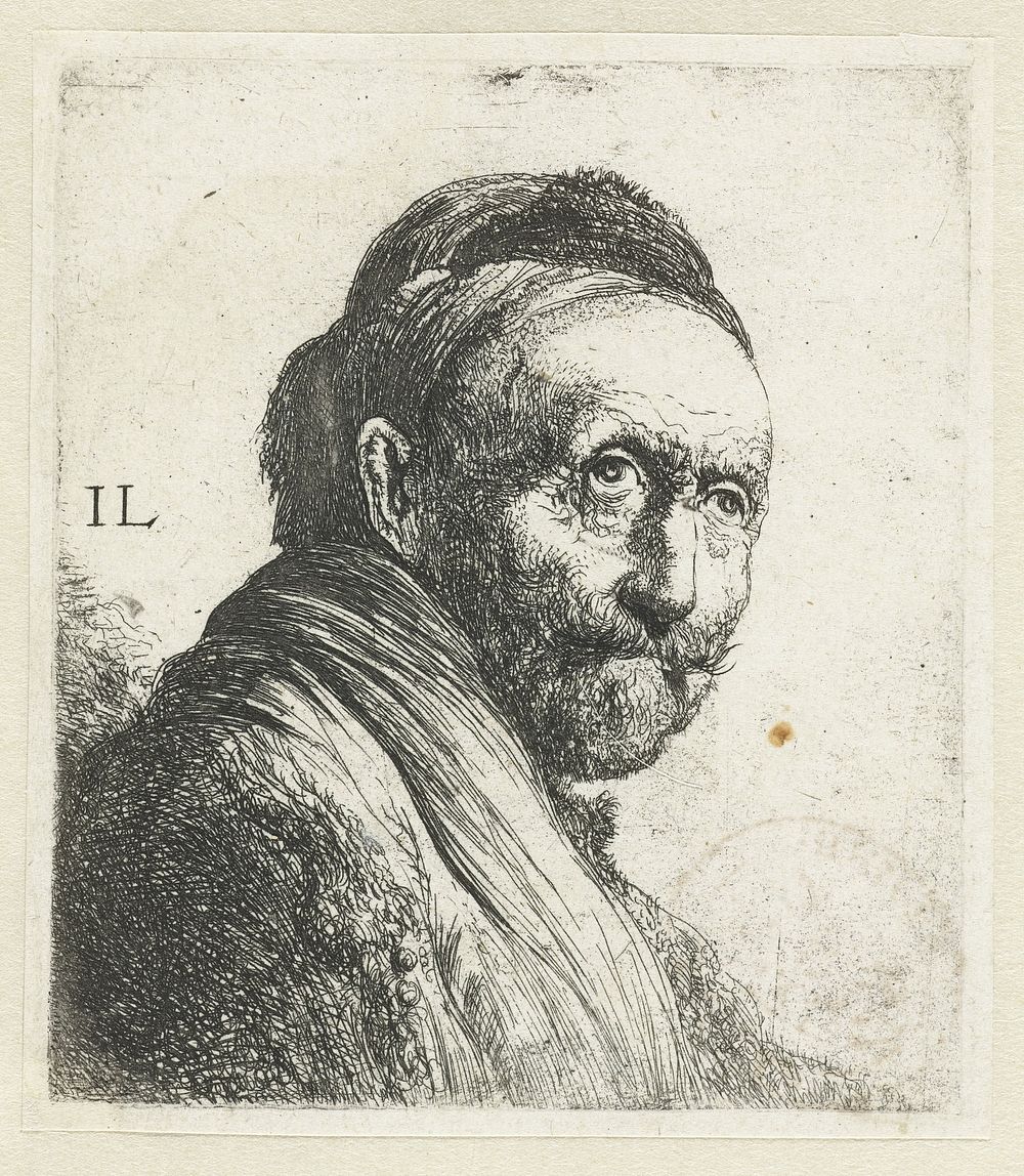 Borstbeeld van een oude man (1625 - 1674) by Jan Lievens and Jan Lievens