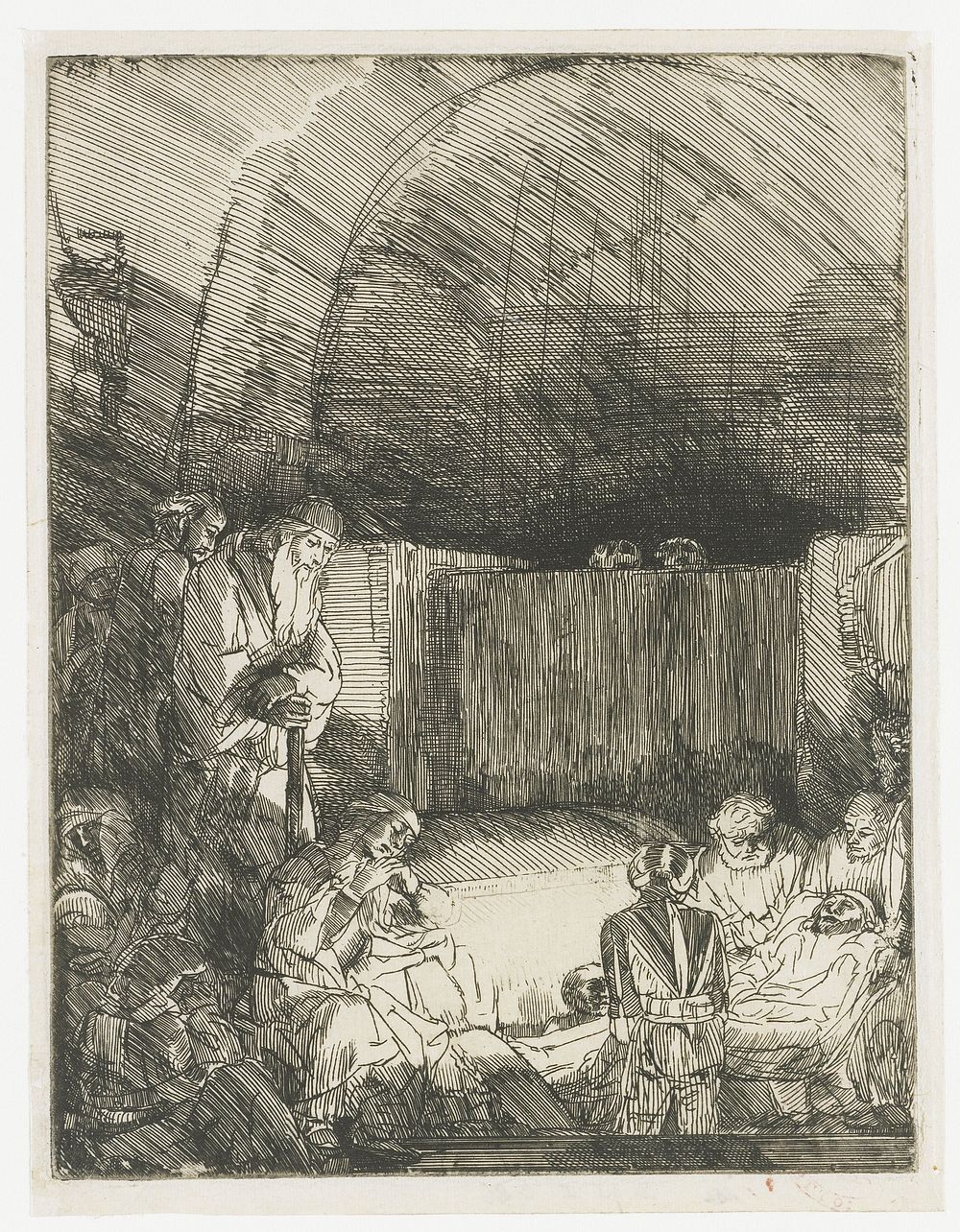 The Entombment (c. 1654) by Rembrandt van Rijn and Rembrandt van Rijn