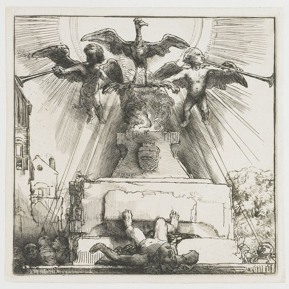 The phoenix or the statue overthrown (1658) by Rembrandt van Rijn and Rembrandt van Rijn