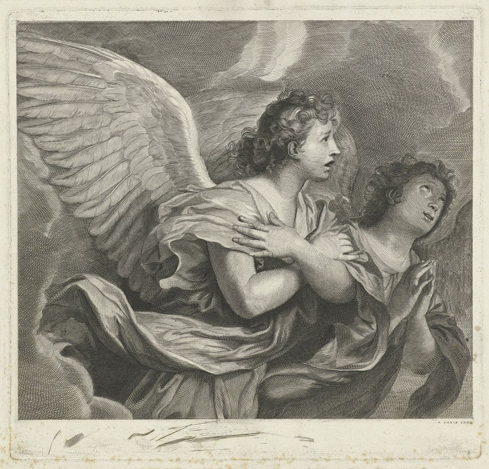 Twee engelen (1772) by Pieter Willem van Megen