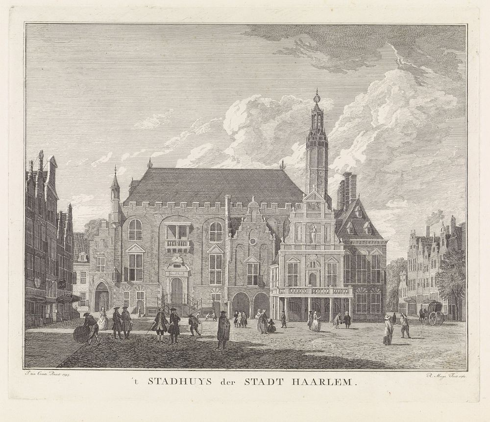 Stadhuis van Haarlem (1762) by Robbert Muys and J ten Comte