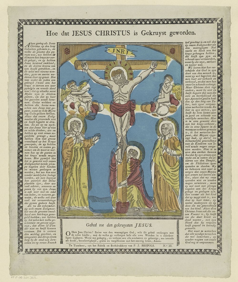 Hoe dat Jesus Christus is gekruyst geworden (1800 - 1833) by Philippus Jacobus Brepols and anonymous