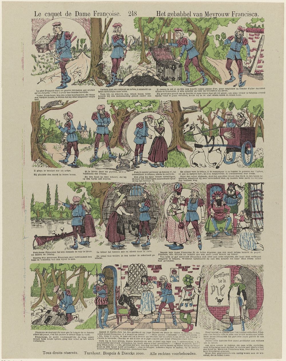 Le caquet de Dame Françoise / Het gebabbel van mevrouw Francisca (1833 - 1911) by Brepols and Dierckx zoon and anonymous