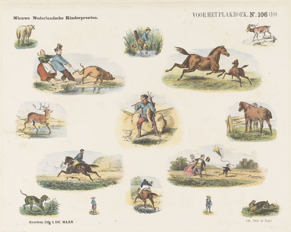 Voor het plakboek / (10) (1875 - 1903) by Jan de Haan, Emrik and Binger and anonymous