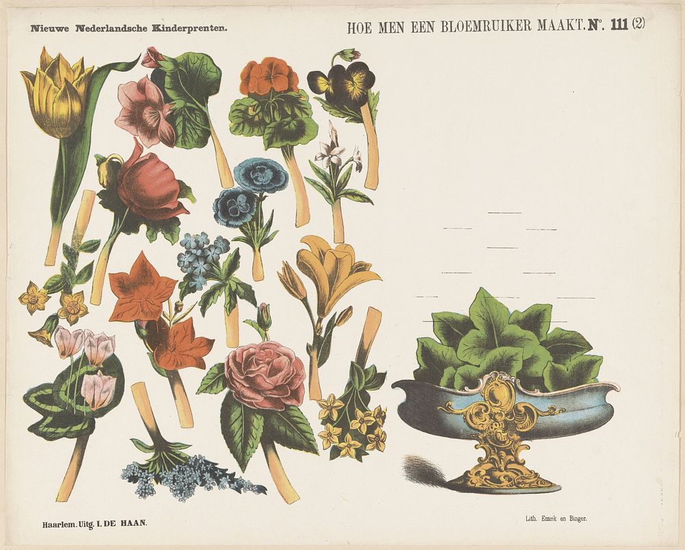 Hoe men een bloemruiker maakt / (2) (1875 - 1903) by Jan de Haan, Emrik and Binger and anonymous