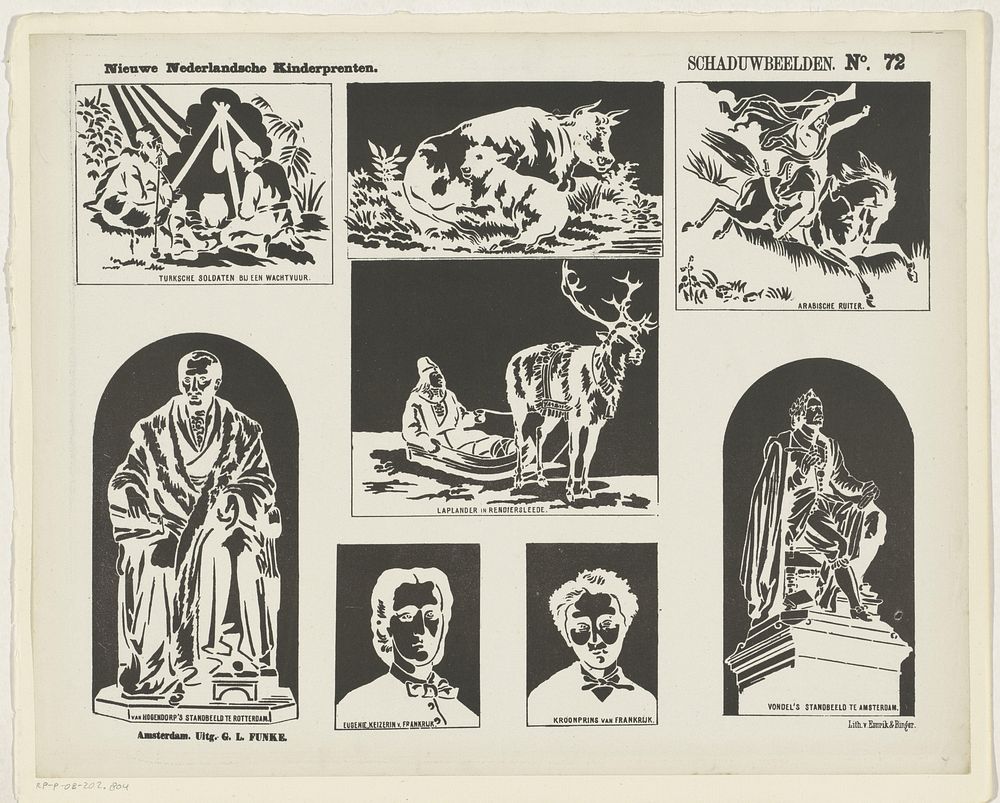 Schaduwbeelden (1865 - 1875) by George Lodewijk Funke, Emrik and Binger and anonymous
