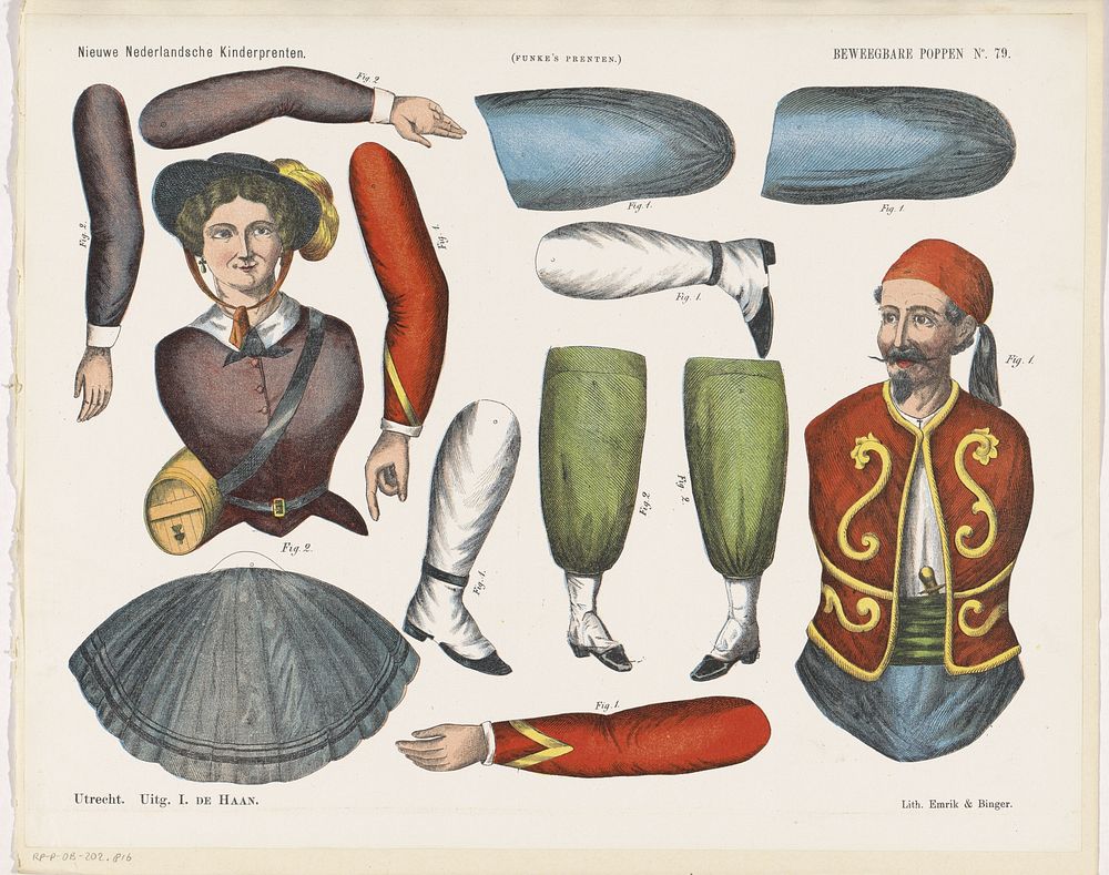 Beweegbare poppen (1875 - 1903) by Jan de Haan, Emrik and Binger and anonymous