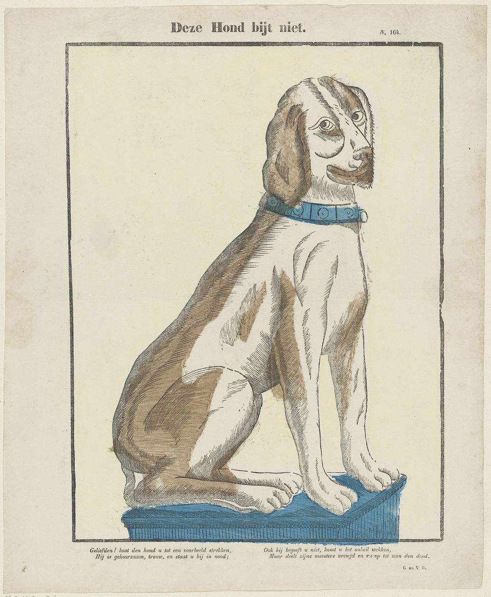 Deze hond bijt niet (1833 - 1856) by Glenisson and Van Genechten and anonymous