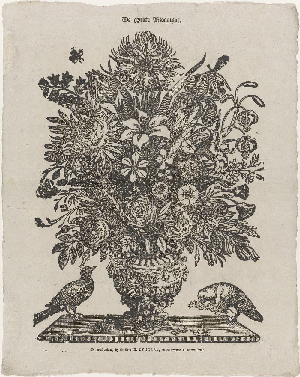 De groote bloempot (1831 - 1854) by anonymous and Erve H Rynders