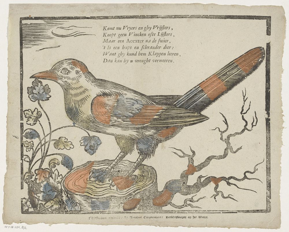 Komt nu vryers en ghy vrijsters, / Koopt geen vincken ofte lijsters [(...)] (1711 - 1723) by Jacobus Conynenberg and…