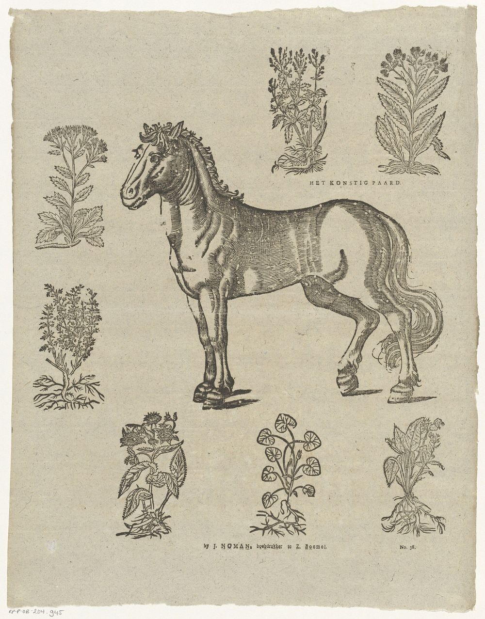 Het konstig paard (1806 - 1830) by Johan Noman and anonymous