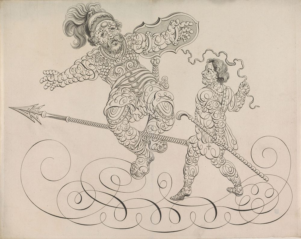 David en Goliat (c. 1700 - c. 1899) by anonymous and anonymous