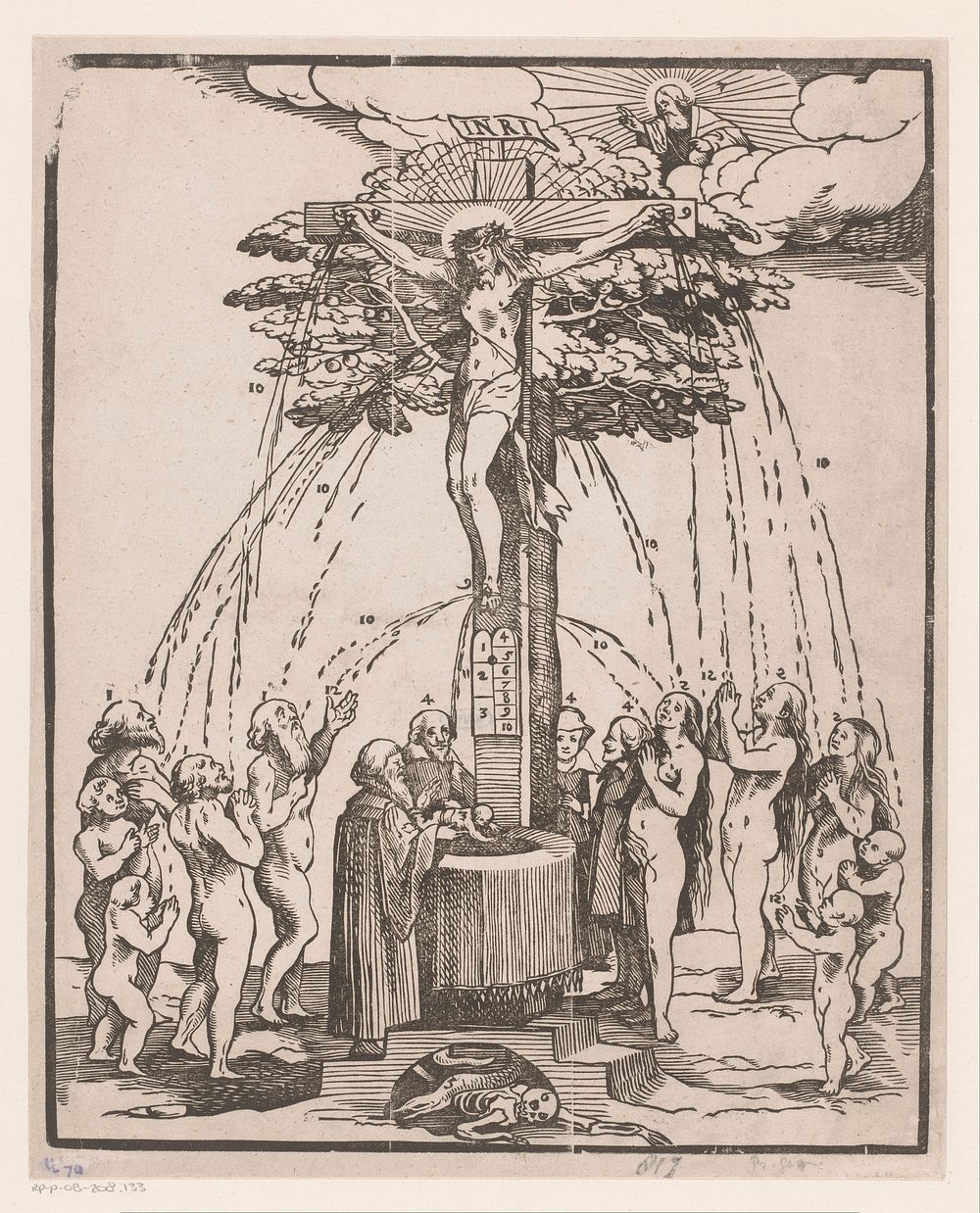 Christus als fontein des levens (Fons Vitae) (1600 - 1699) by anonymous