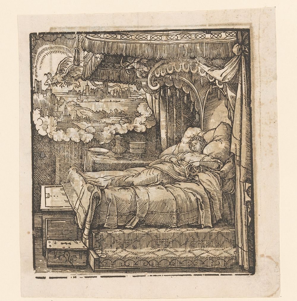 Droom van Skanderbegs moeder (1533) by anonymous, Jörg Breu der Jungere and Heinrich Steiner