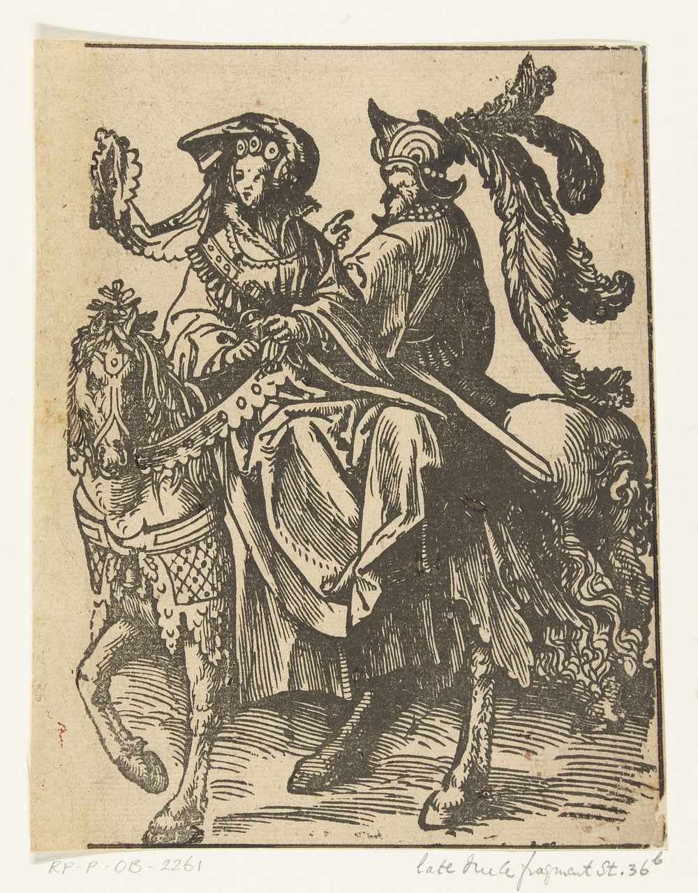 Gertruida van Saksen en Robrecht I de Fries (1518) by Jacob Cornelisz van Oostsanen