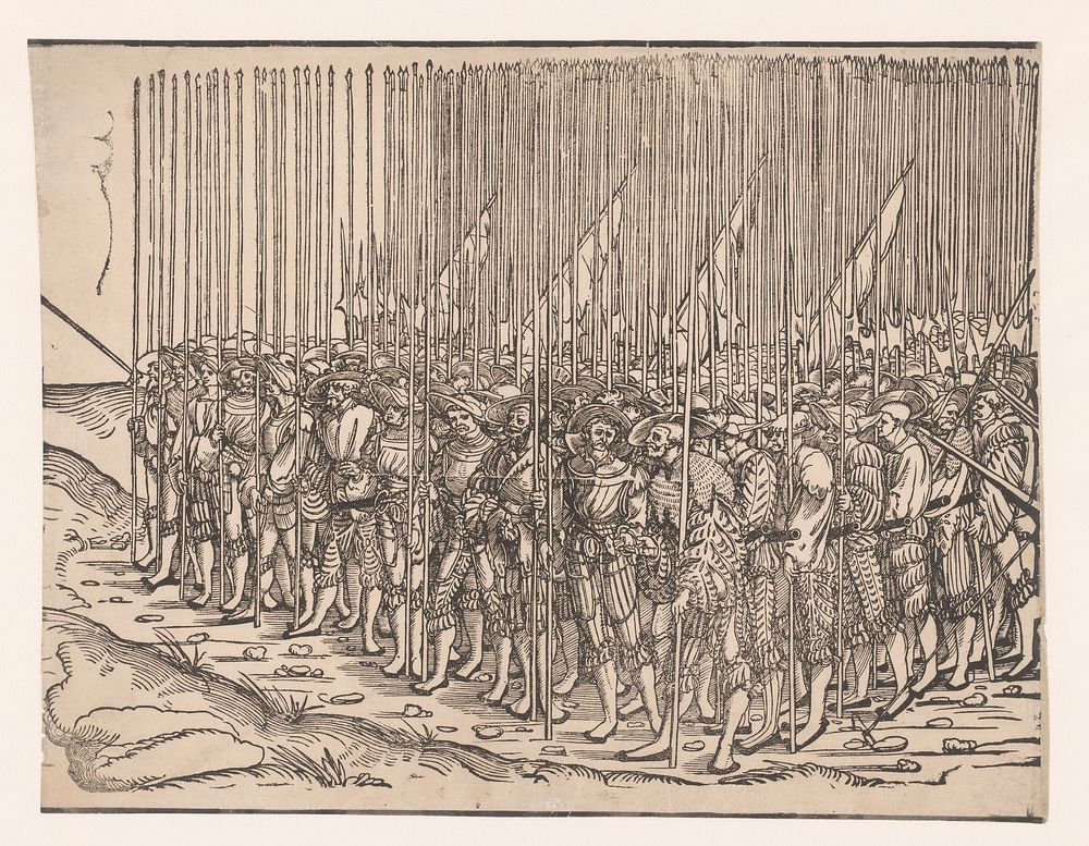 Groep landsknechten (1534 - 1535) by anonymous and Erhard Schön