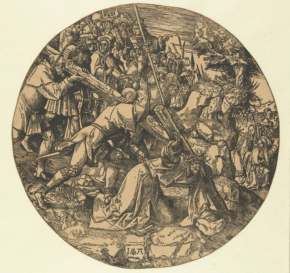 Kruisdraging (1517 - 1533) by Jacob Cornelisz van Oostsanen