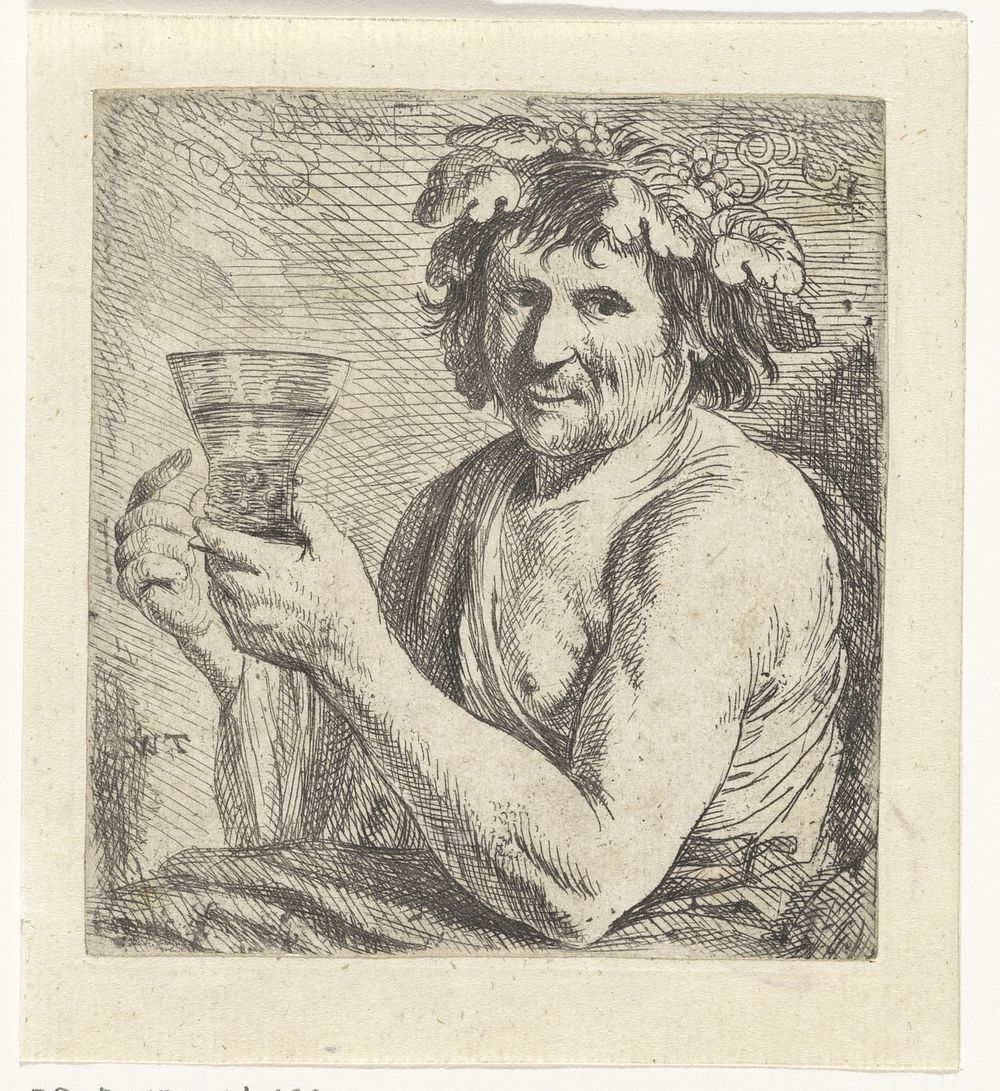 Bacchant met roemer (1628 - 1654) by Thomas Willeboirts Bosschaert
