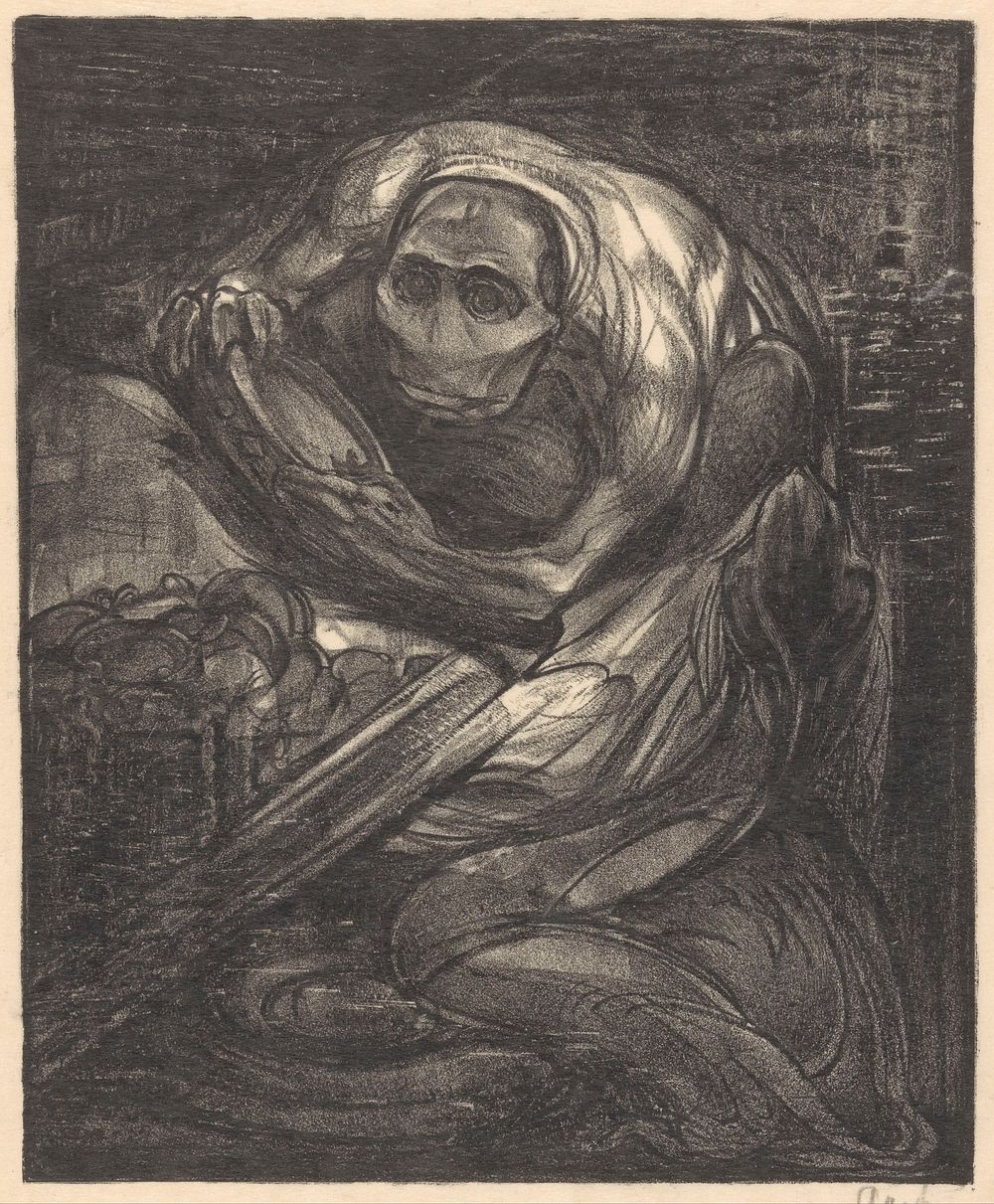 Monster met schaal (1881 - 1934) by Johannes Josephus Aarts