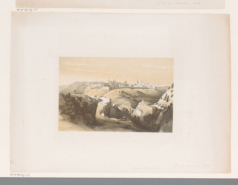 Gezicht op Mekka (1830 - 1879) by Jacob Jan van der Maaten