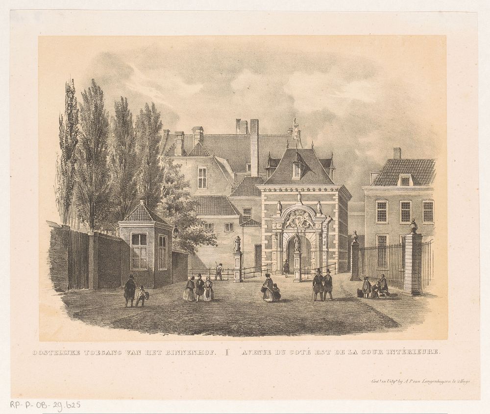 Mauritspoort te Den Haag (1830 - 1846) by H F Soeterik, A P van Langenhuijsen and A P van Langenhuijsen