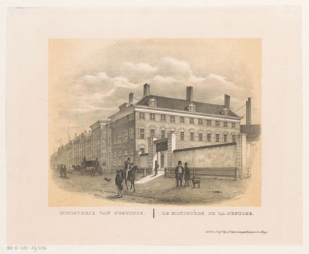 Oude Ministerie van Justitie te Den Haag (1830 - 1846) by H F Soeterik, A P van Langenhuijsen and A P van Langenhuijsen