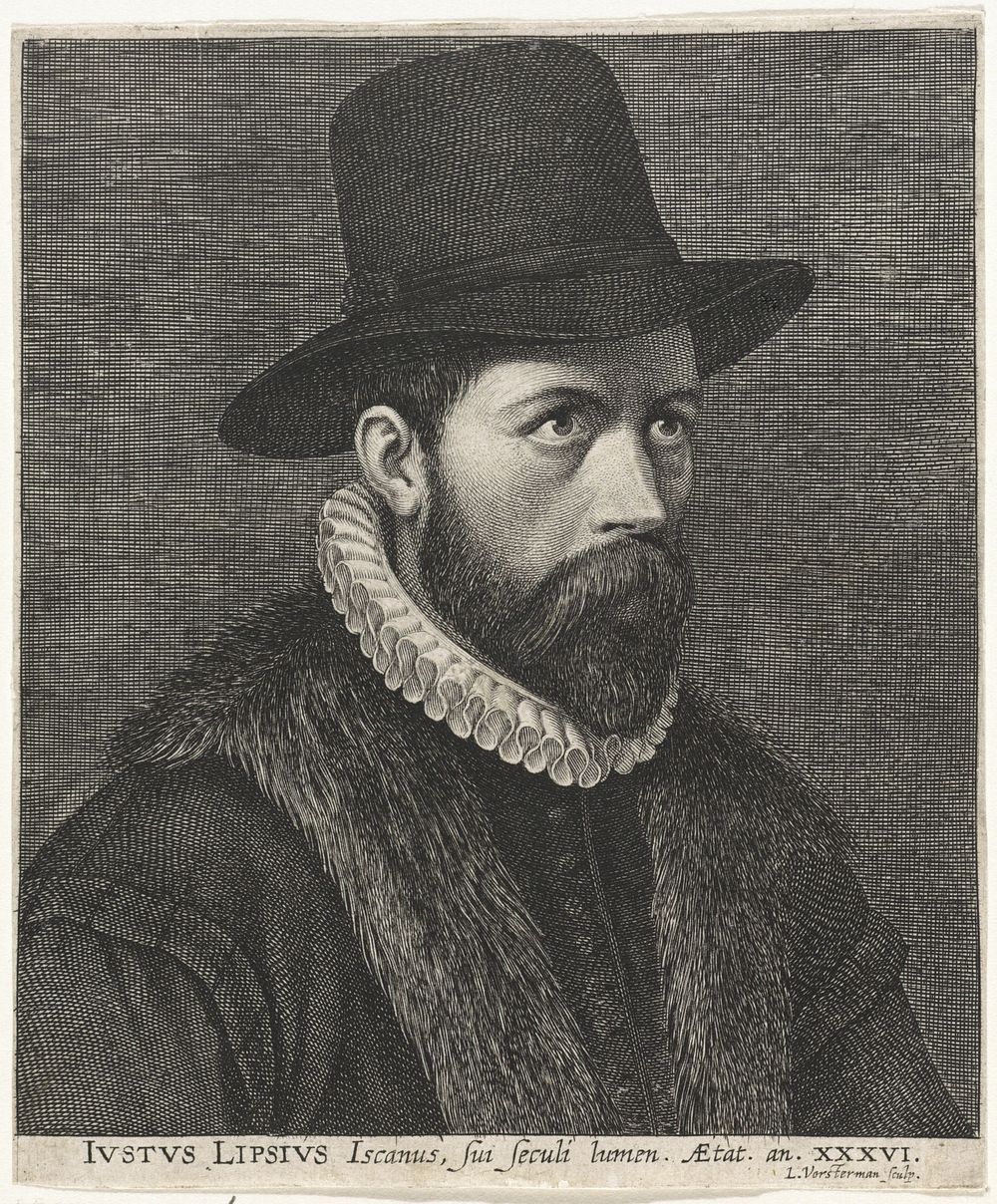 Portret Justus Lipsius (1619 - 1675) by Lucas Vorsterman I