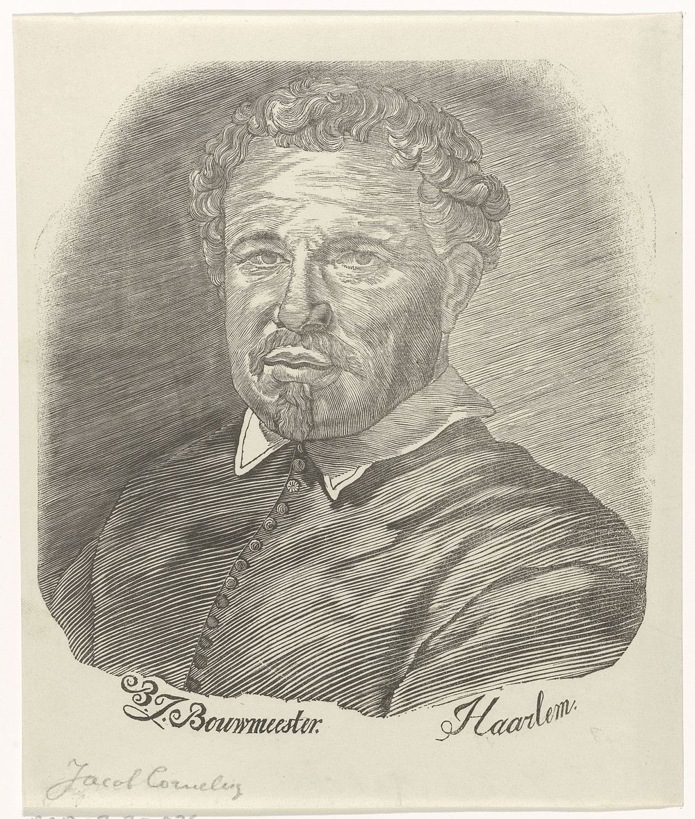 Portret van Jacob Cornelisz. (1819 - 1902) by Barend Johannes Bouwmeester
