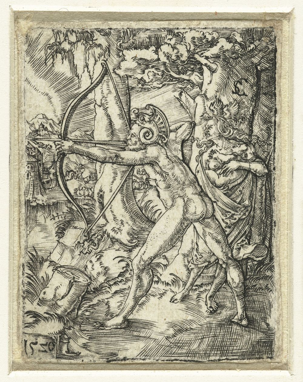 De wilden (1520) by Monogrammist SC graveur