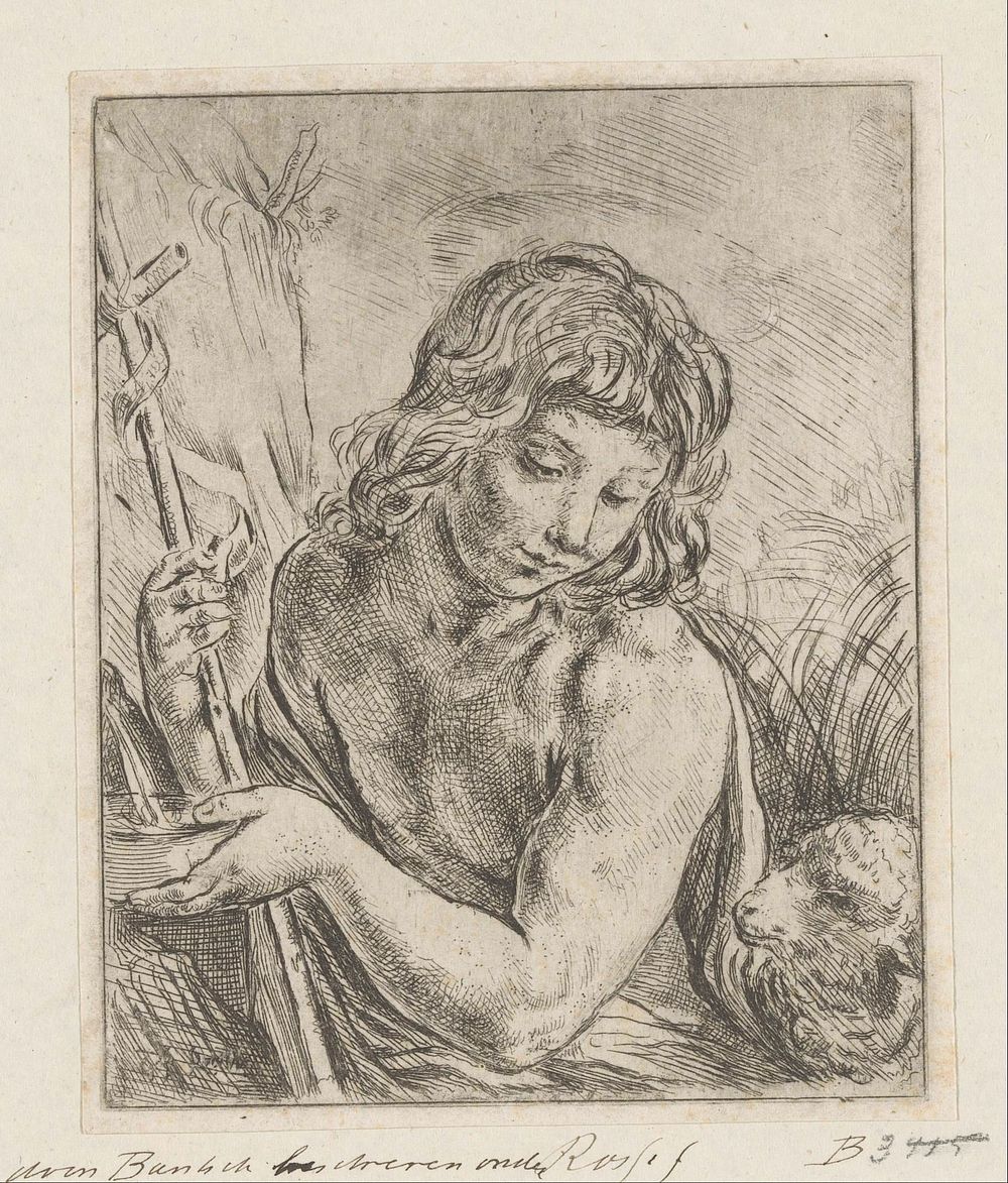 Johannes de Doper (1632 - 1664) by Girolamo Rossi I and Guido Reni