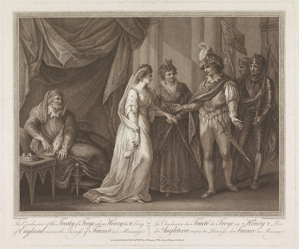 Conclusie van het Verdrag van Troyes (1788) by Francesco Bartolozzi, William Hamilton and Susanna Vivares