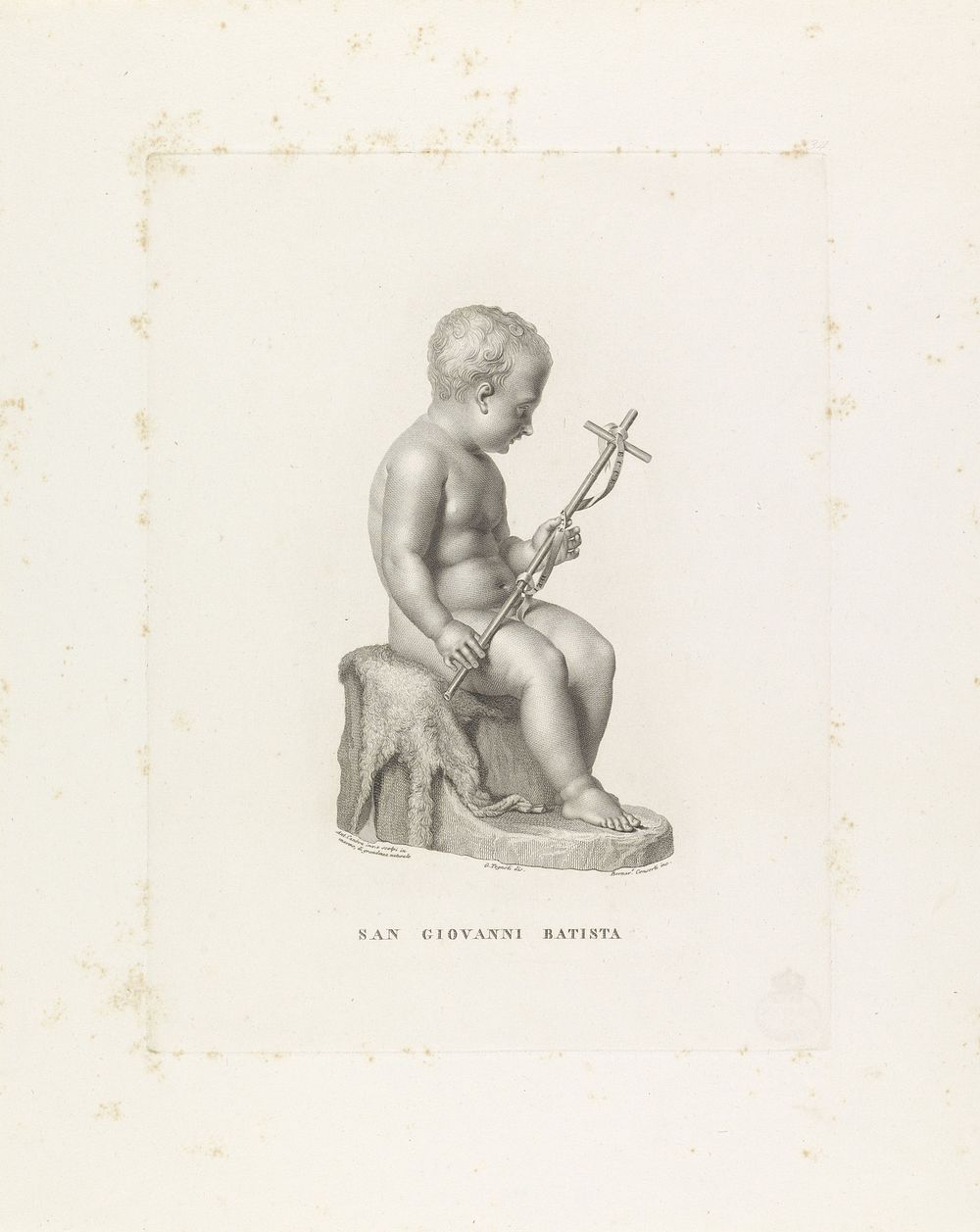 De jonge Johannes de Doper (1790 - 1859) by Bernardino Consorti, Giovanni Tognolli and Antonio Canova