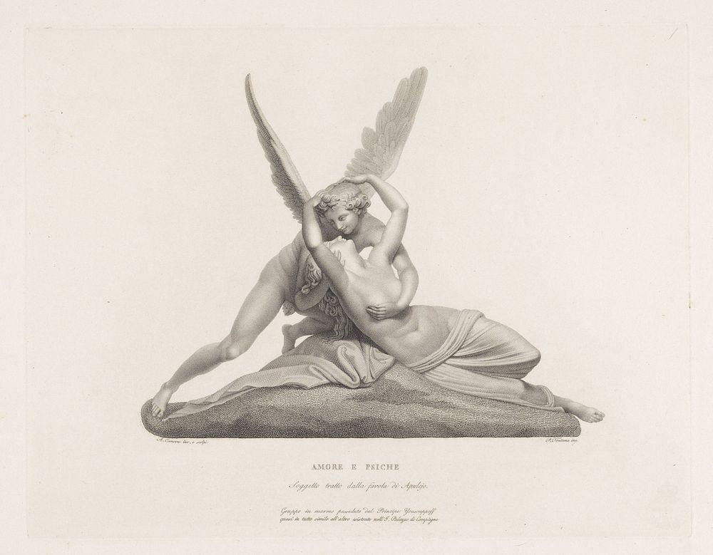 Amor en Psyche (1772 - 1837) by Pietro Fontana and Antonio Canova