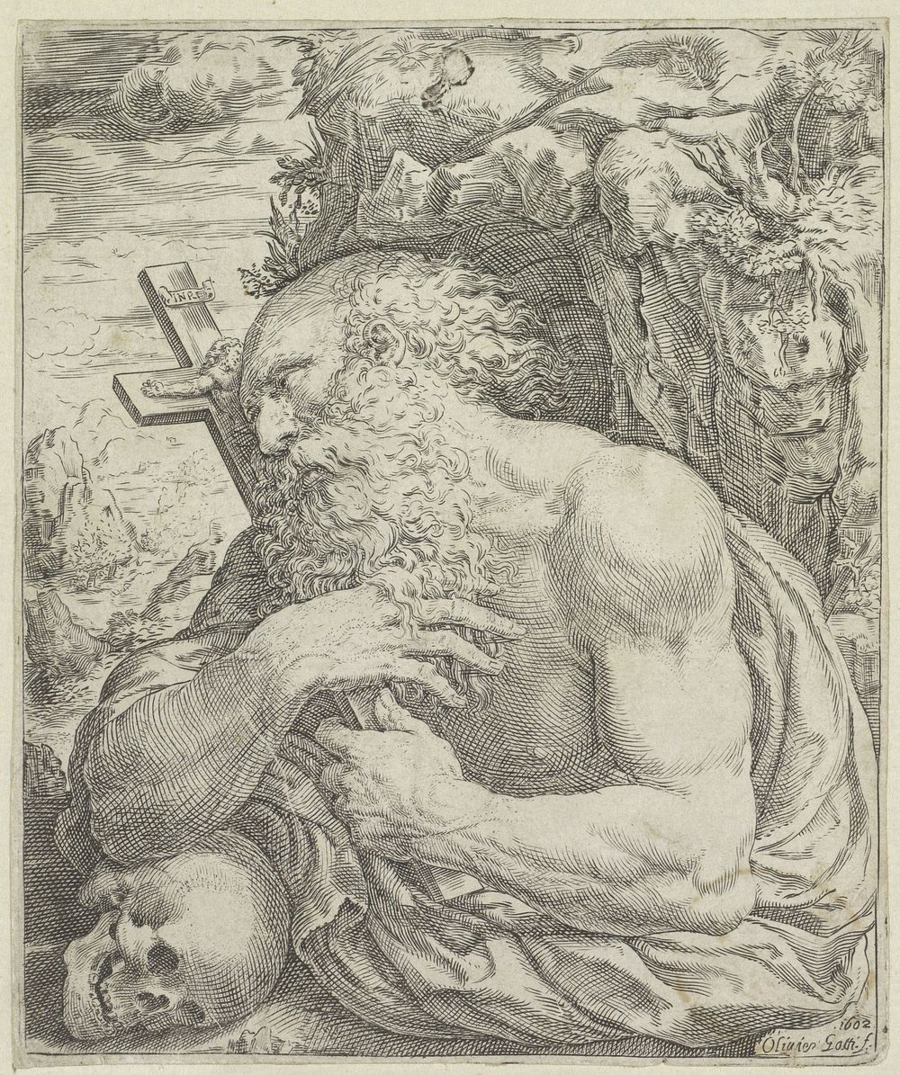 De heilige Hieronymus (1602) by Oliviero Gatti