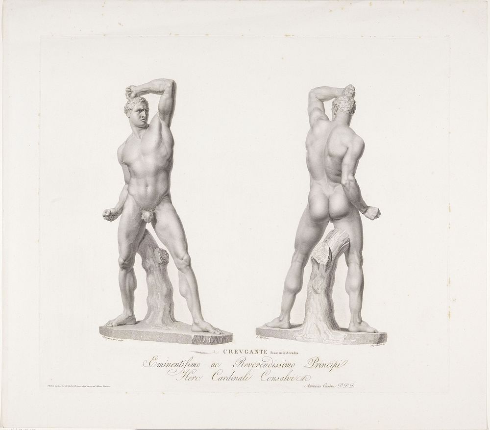 Bokser (1793 - 1838) by Angelo Bertini, Giovanni Tognolli, Antonio Canova, Antonio Canova and Ercole Consalvi