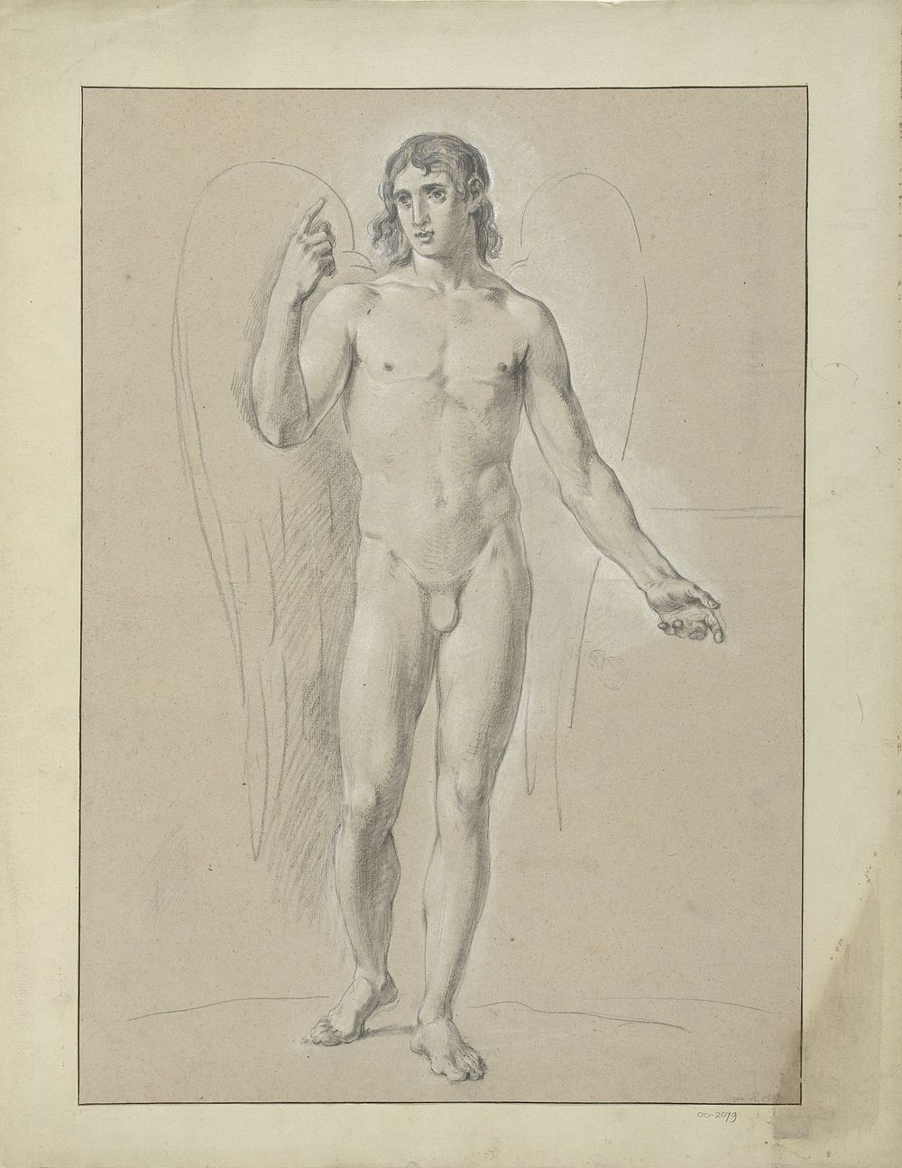 Studie voor een engel (1765 - 1781) by Jean Grandjean