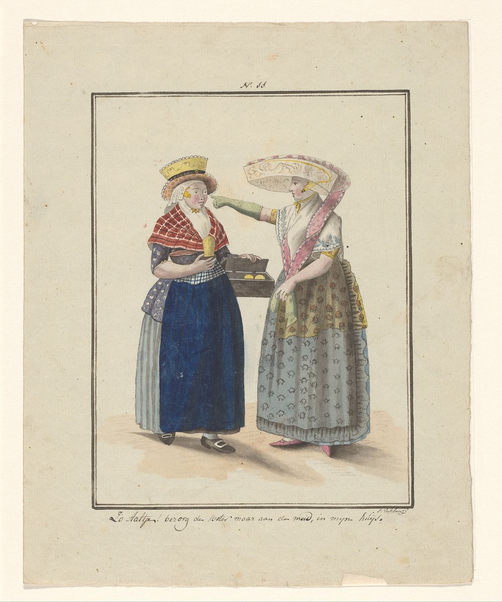 Friese boterverkoopster (in or after 1803 - c. 1899) by J Enklaar, Ludwig Gottlieb Portman and Carel Jacob van Baar van…