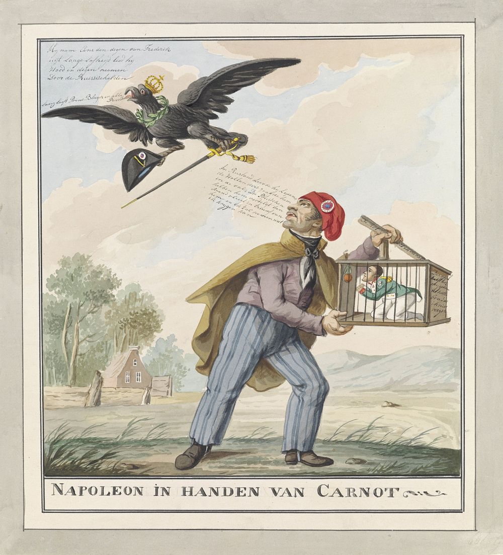 Napoleon gevangen door Carnot, 1815 (1815) by Wijnand Esser