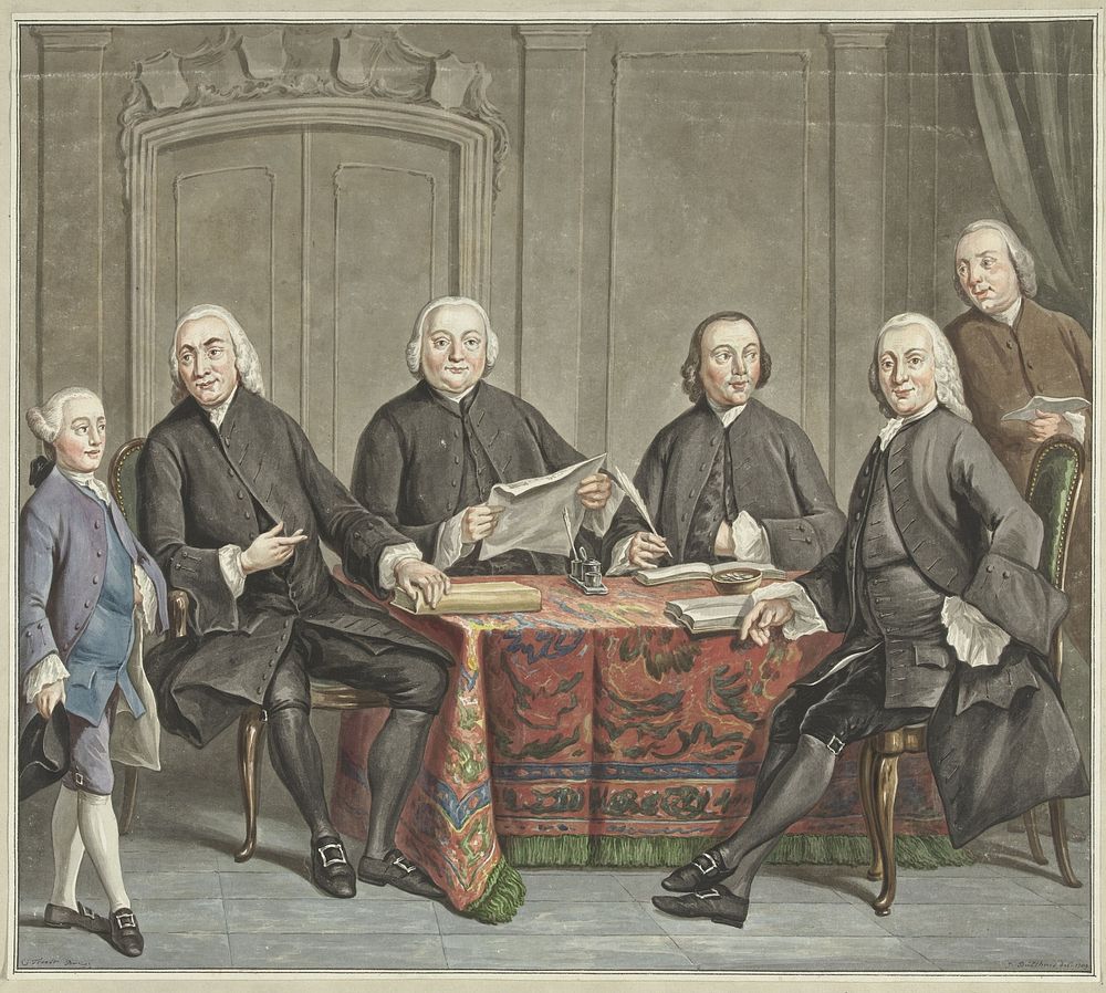 Regentenstuk, 1789 (1789) by Jan Bulthuis, Cornelis Troost and Jacobus Buys