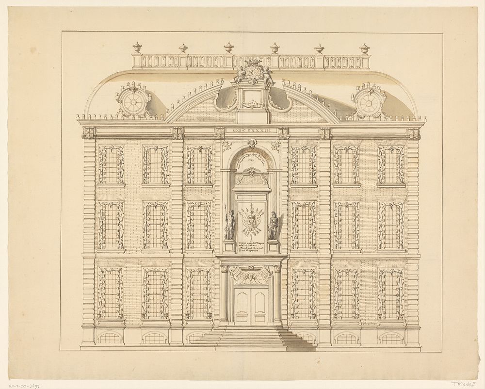 Illuminatie van het Van Dishoeckhuis te Vlissingen, 1766 (1766) by anonymous