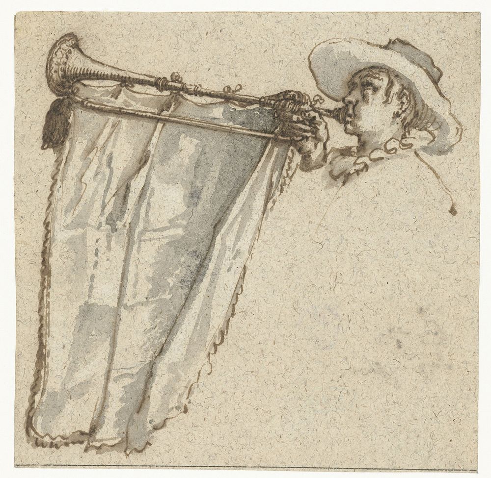 Trumpeter (1575 - 1629) by Jacques de Gheyn II