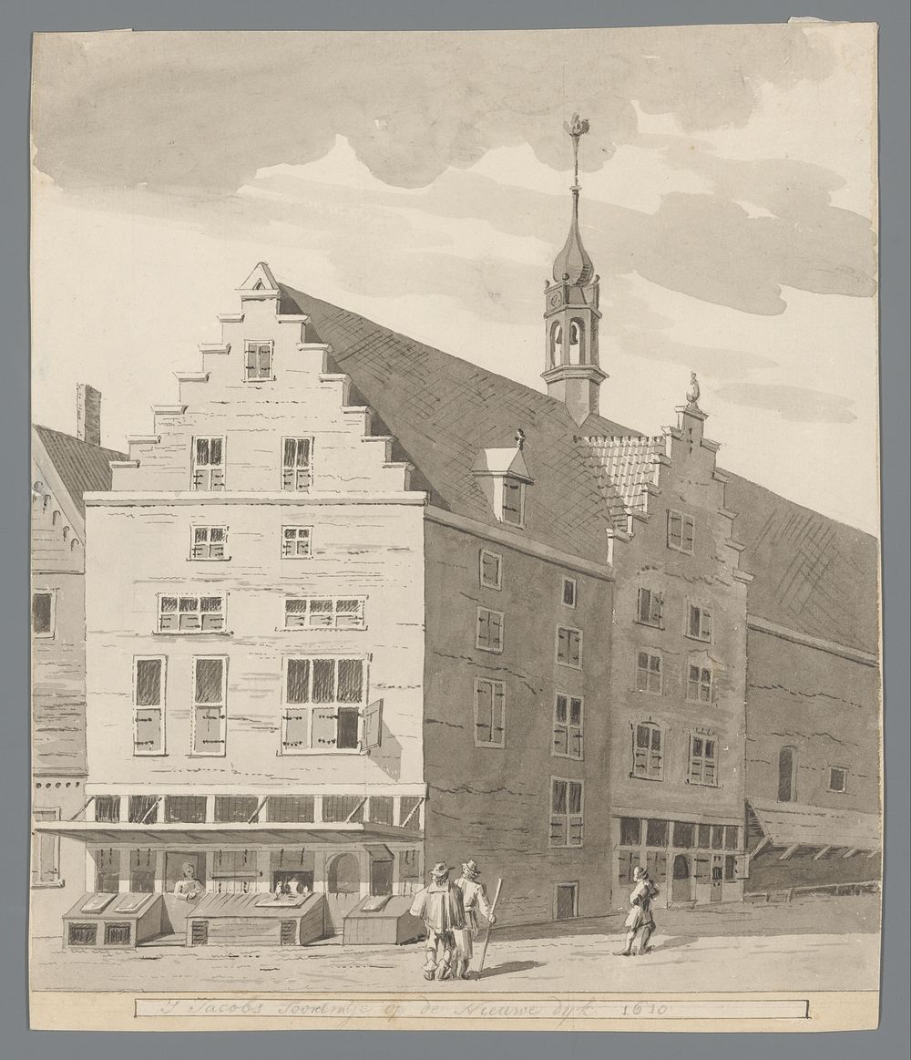 Gezicht op het Sint-Jacobstorentje, 1610 (1610) by anonymous