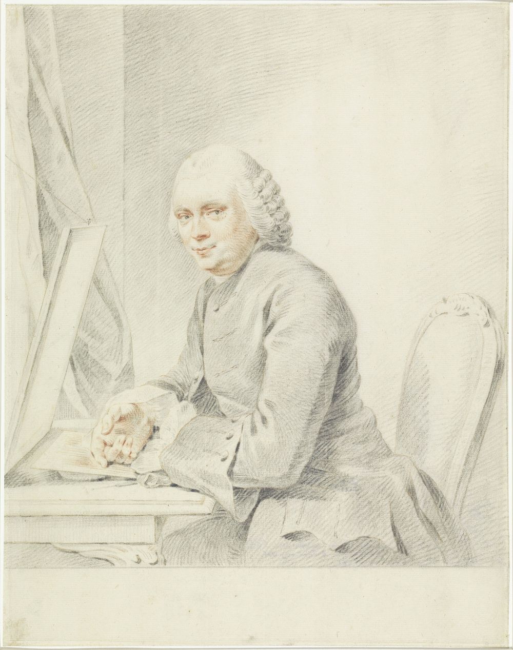 Portret van Cornelis Ploos van Amstel (1767) by Jacobus Buys and Jacobus Buys