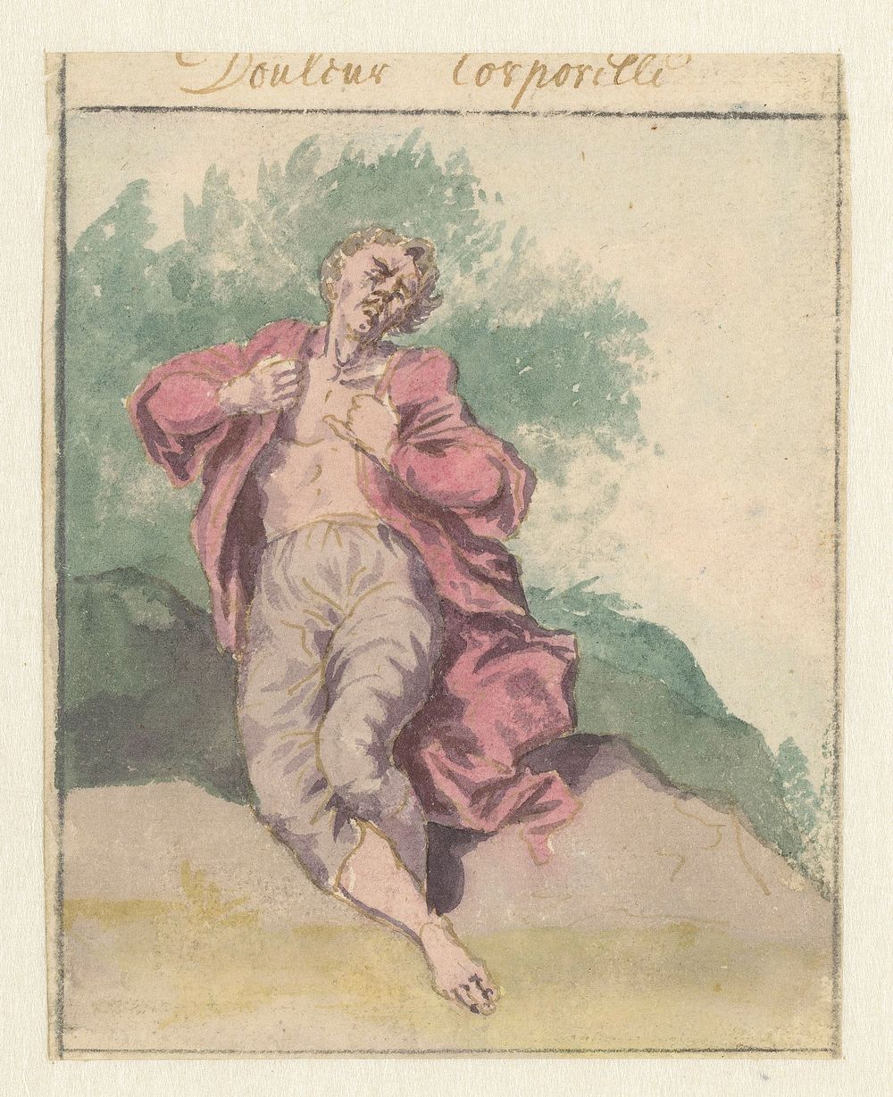 Lichaamssmart (1675 - 1737) by Pieter van den Berge