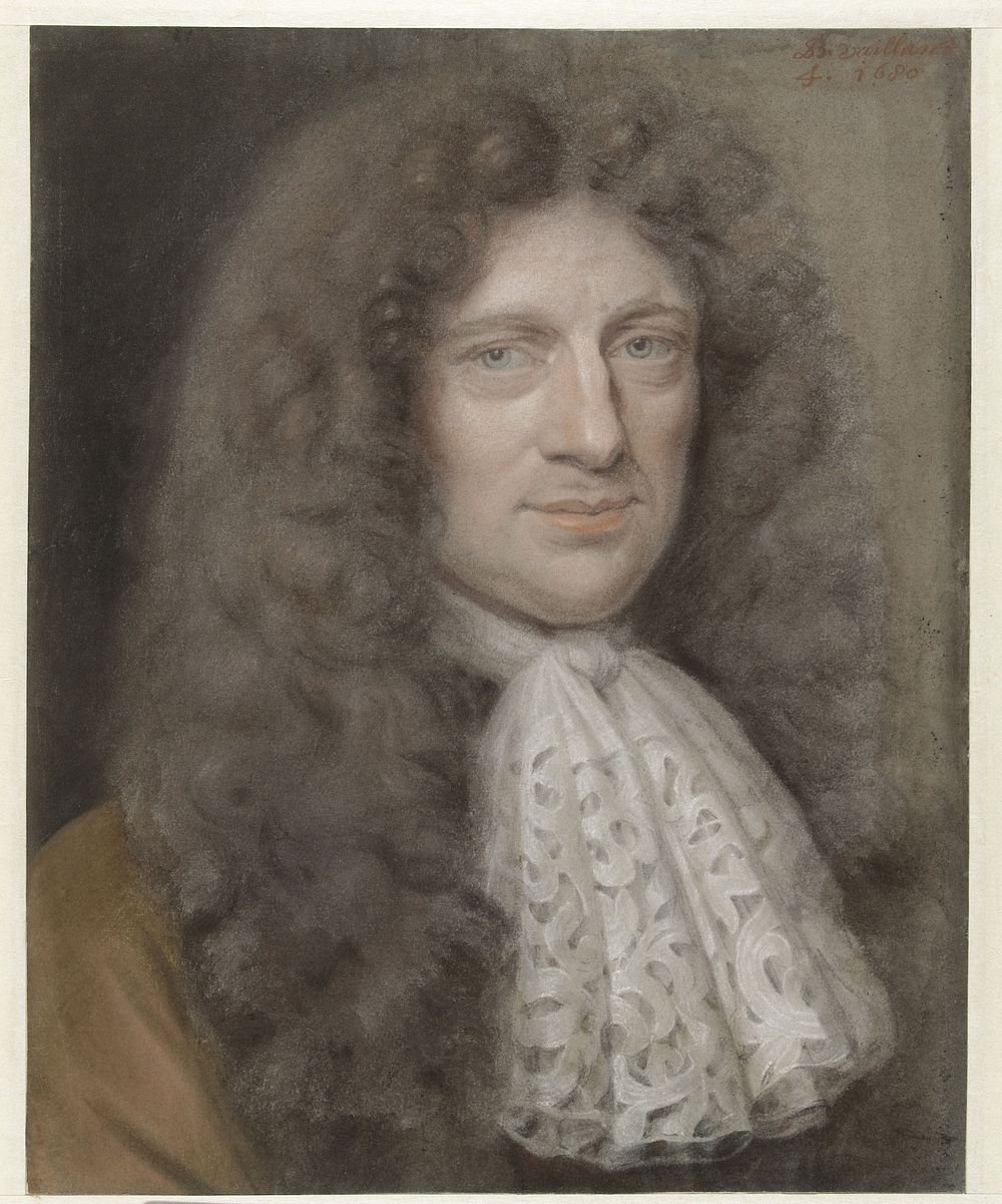 Portret van een onbekende man (1680) by Bernard Vaillant