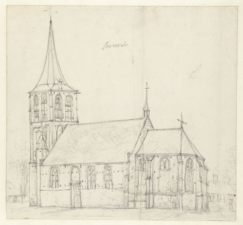 Kerk te Zoelmond (1600 - 1699) by Jan Abrahamsz Beerstraten