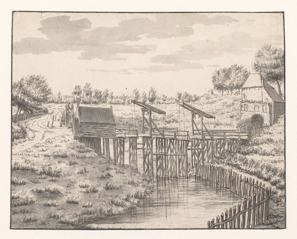 View of the Steenbergse Poort from the South-west, Bergen op Zoom (1671) by Valentijn Klotz