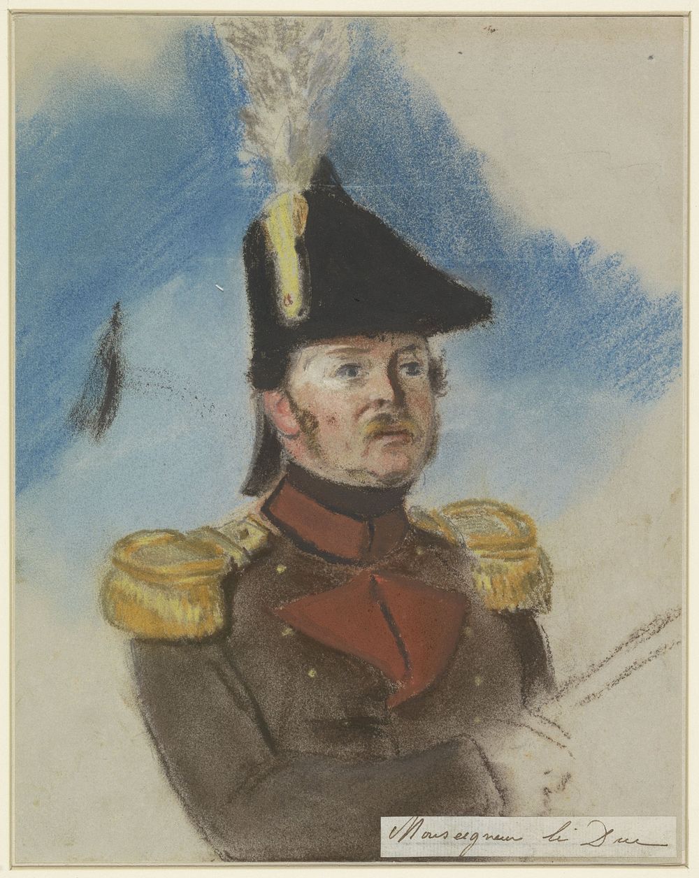 Portret van Bernard, hertog van Saksen-Weimar (1803 - 1861) by Jacob Joseph Eeckhout
