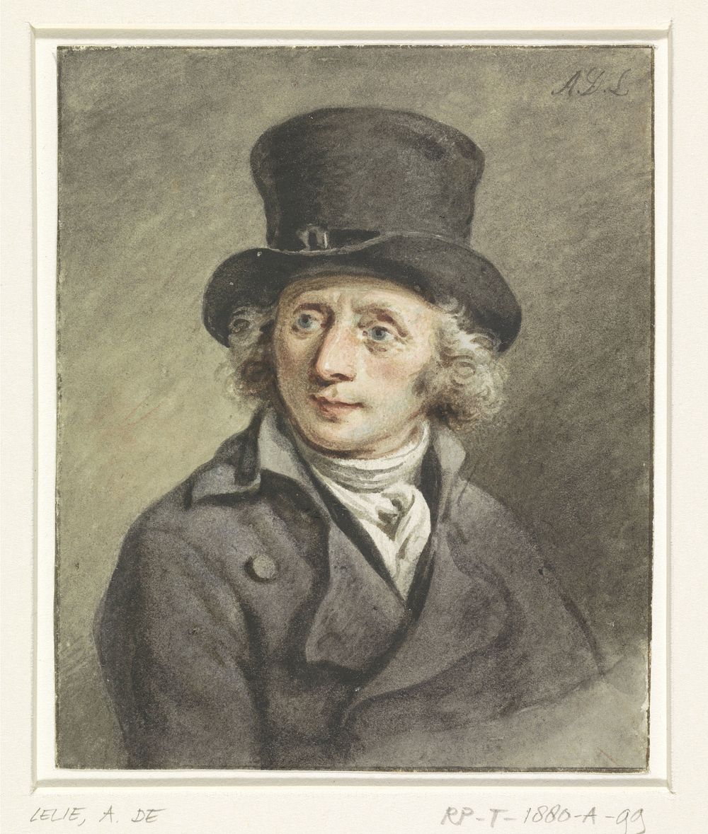 Zelfportret (1765 - 1820) by Adriaan de Lelie