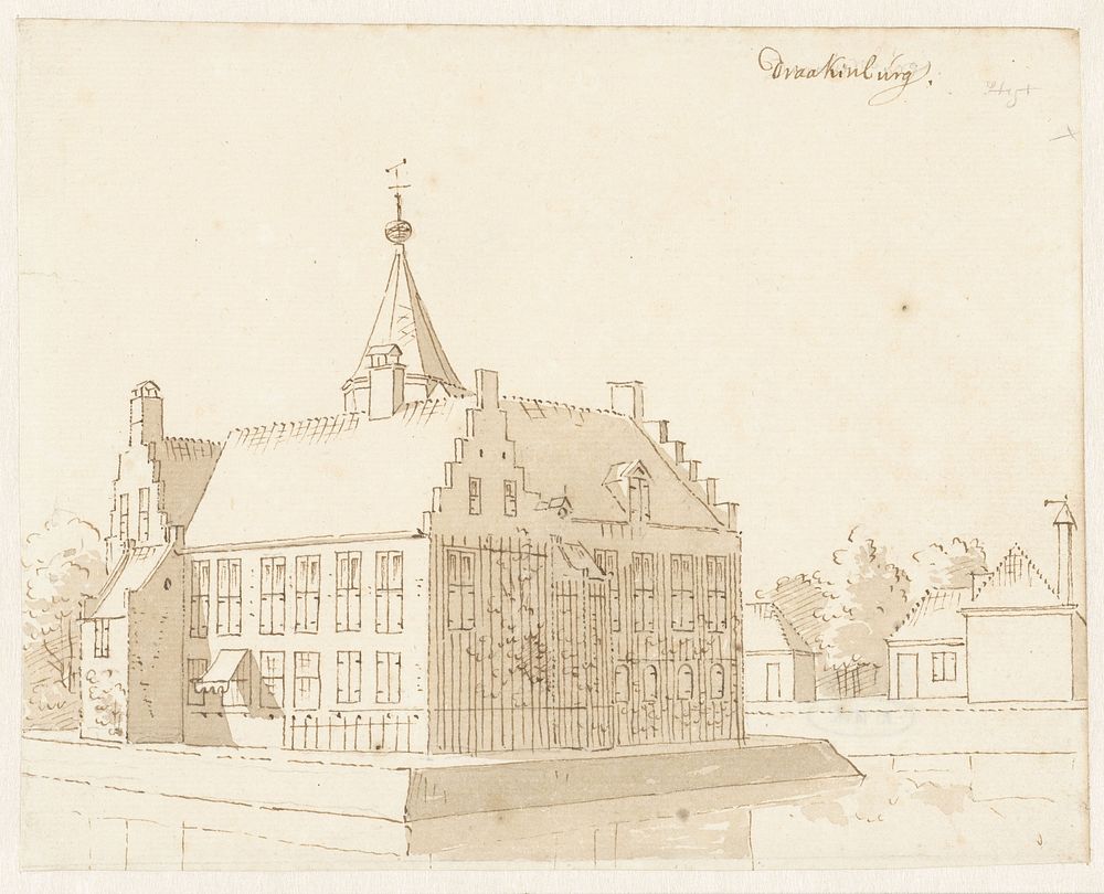 Kasteel Drakenburg bij Baarn (1701 - 1759) by Cornelis Pronk